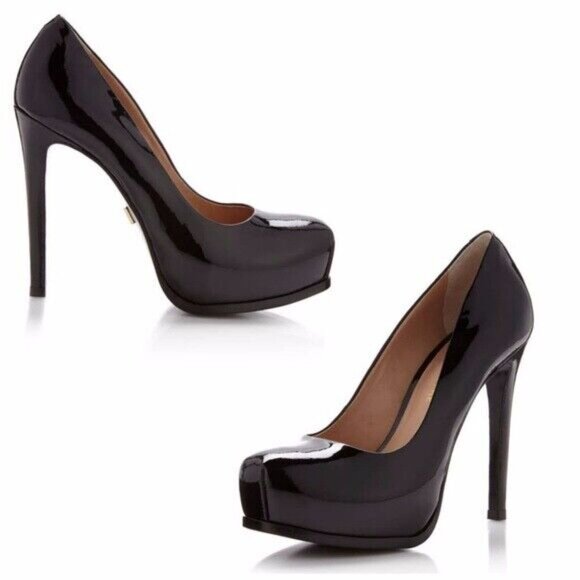 POUR LA VICTOIRE Shoes - POUR LA VICTOIRE Shoes Heels Black Patent Made In Brazil Leather Pumps 9 US